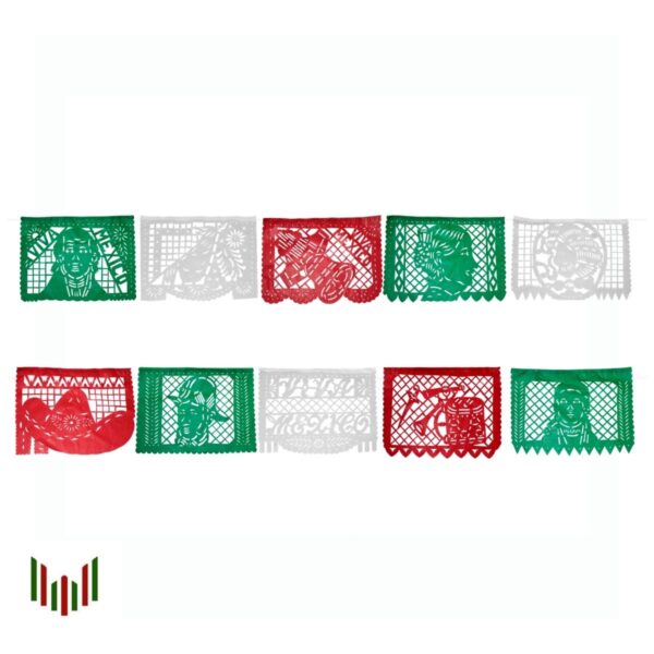 Enramada Papel 12 Fiestas Patrias Tricolor Papel Picado Magicel 4372