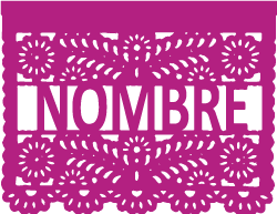 enramada de papel personalizada
