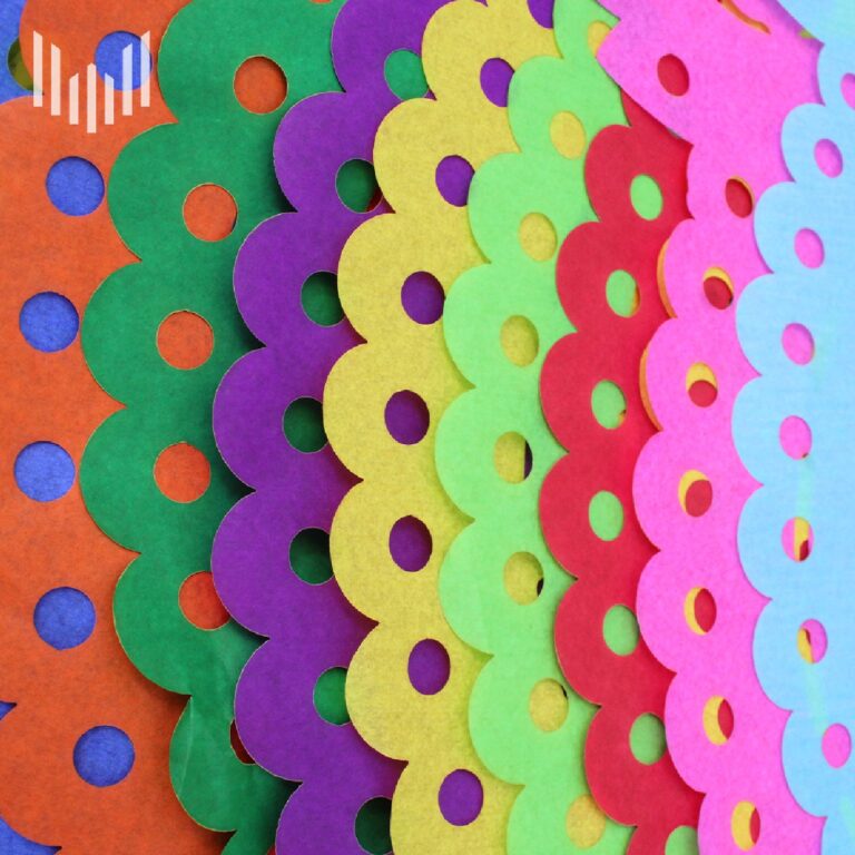 decoración papel picado magicel