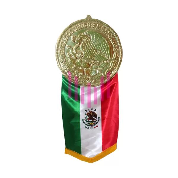 Gallardete de tela tricolor Paq. 10 Pzs