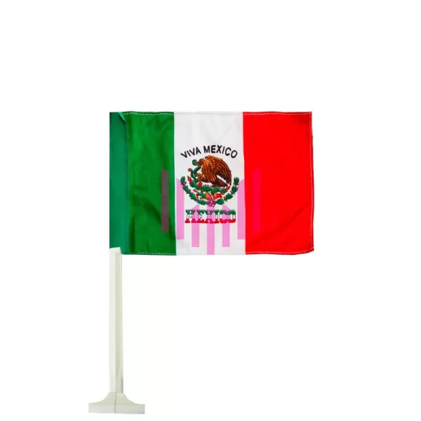 Bandera mexicana de tela para cofre Paq. 10 Pzs