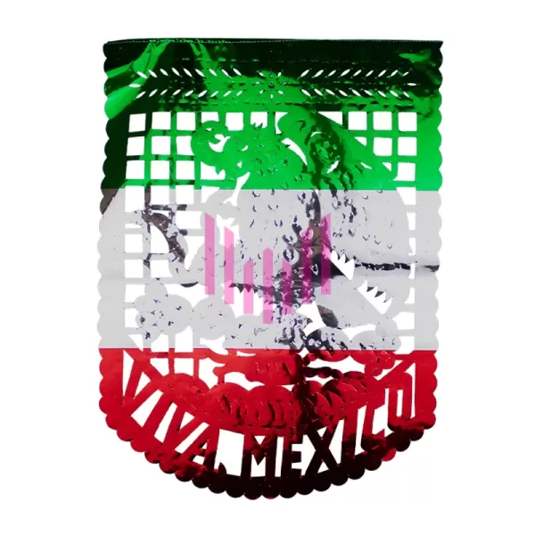 Enramada metálica vertical fiestas patrias tricolor Paq. 10 Pzs