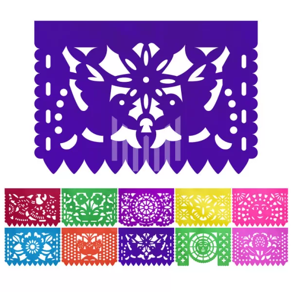 Enramada Papel 1/4 Primavera Multicolor Paq. 10 Pzs