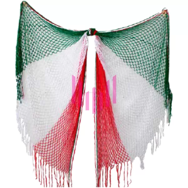 Rebozo red tricolor Paq. 10 Pzs